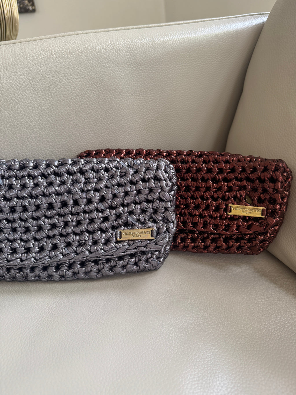 Metallic Flap Clutch