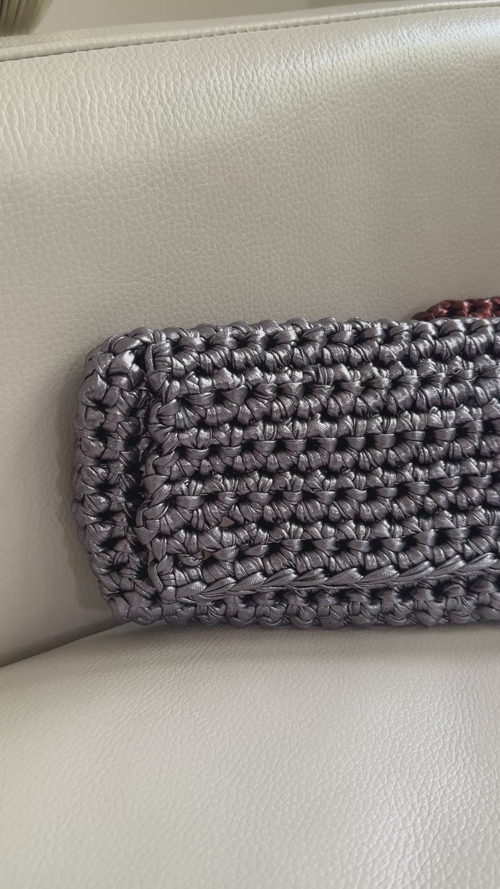 Metallic Flap Clutch